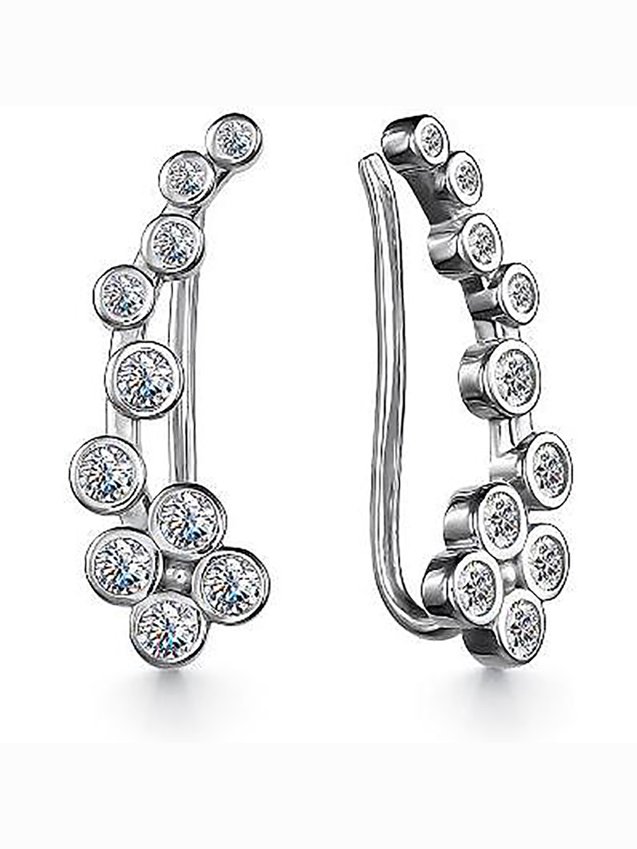 

Серьги с 20 фианитами из серебра Алкор серебро 02-2942_00КЦ-00, 02-2942_00КЦ-00