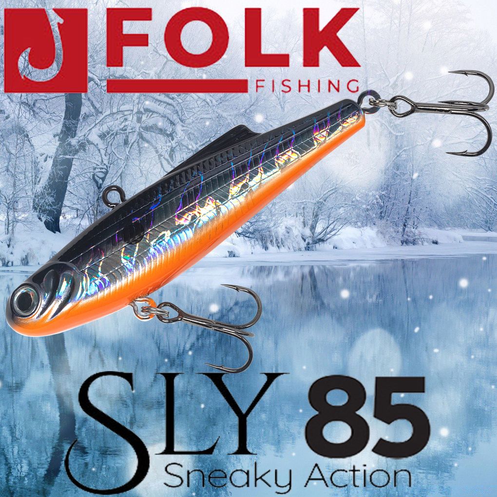 

Воблер Folkfishing (Vib) Sly 85мм 24гр #FVS-25, Фиолетовый;оранжевый, (Vib) Sly 85мм 24гр