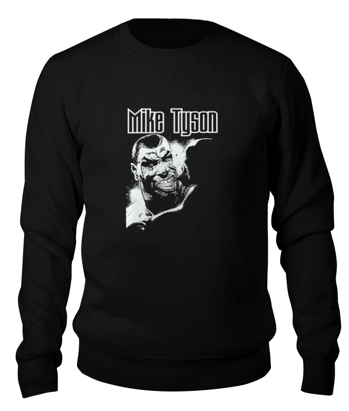 

Свитшот унисекс Printio Mike tyson черный XL, Mike tyson