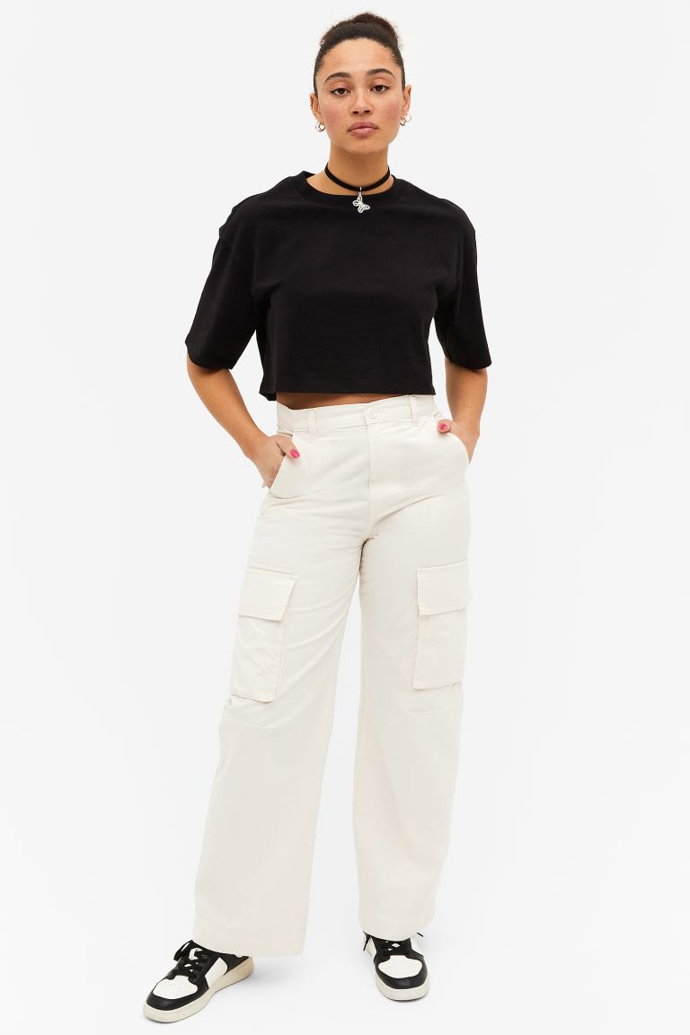 

Брюки женские Monki 1117350002 белые 42 EU (доставка из-за рубежа), Белый, 1117350002