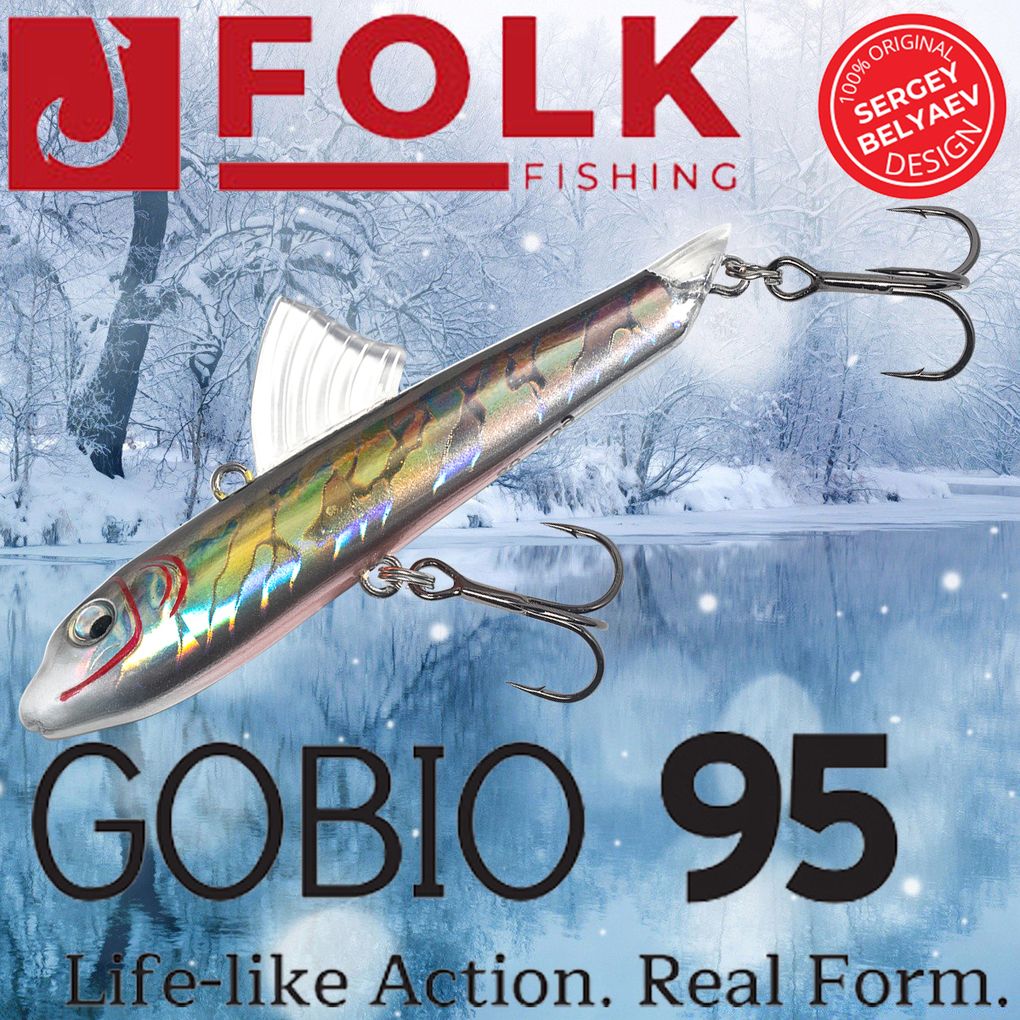 

Воблер Folkfishing (Vib) Gobio 95мм 30гр #FVG-01, Серебристый;золотистый;красный, (Vib) Gobio 95мм 30гр