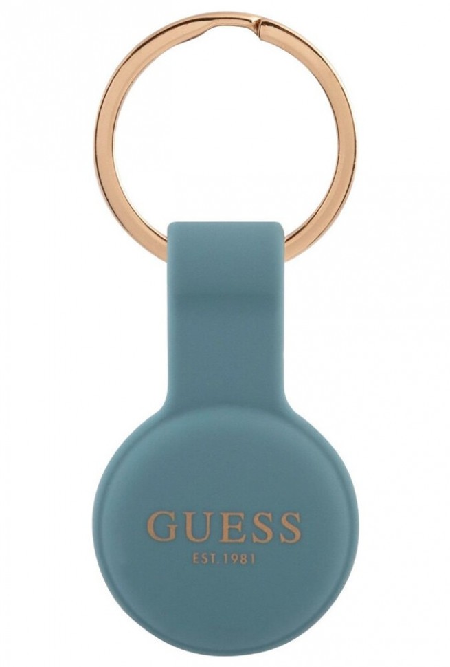 фото Чехол cg mobile guess silicone classic logo для airtag, цвет синий (guatsgeb)