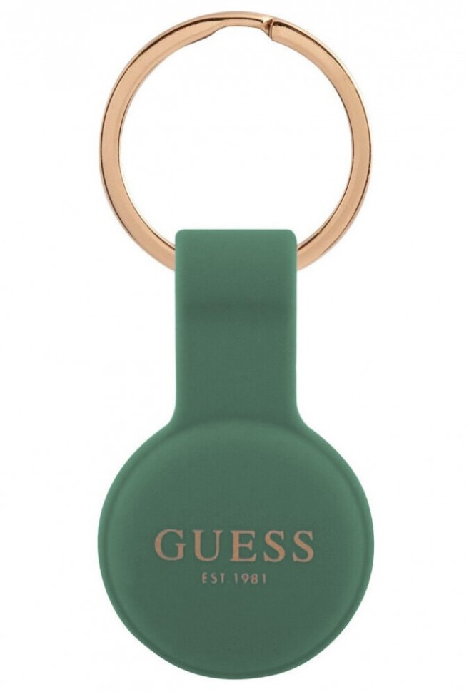 фото Чехол cg mobile guess silicone classic logo для airtag, цвет зеленый (guatsgen)