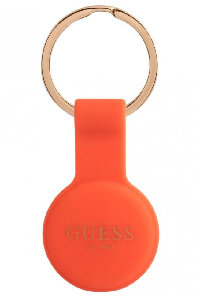 фото Чехол cg mobile guess silicone classic logo для airtag, цвет оранжевый (guatsgeo)