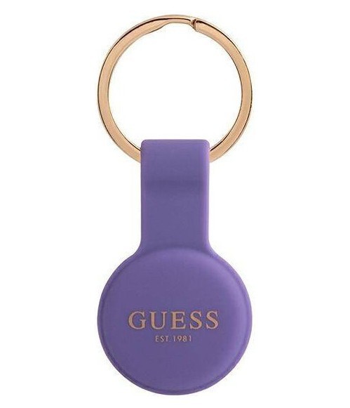 фото Чехол cg mobile guess silicone classic logo для airtag, цвет фиолетовый (guatsgeu)