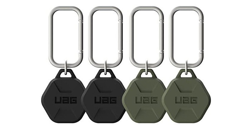 фото Чехол uag scout series для airtag (2 черных + 2 оливковых), black/olive (163208m14072)