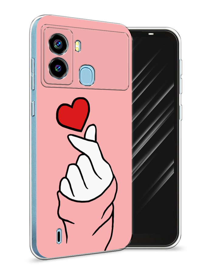 

Чехол Awog на Tecno Pop 6 "Милое сердечко", Разноцветный, 302050-7