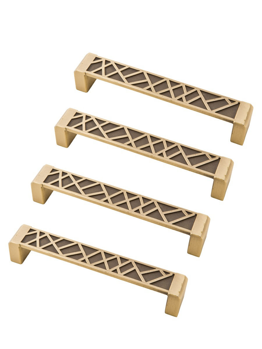 

Комплект из 4 шт Ручка-скоба Kerron 128 мм RS-018-128 AB, античная бронза, Коричневый, RK-018