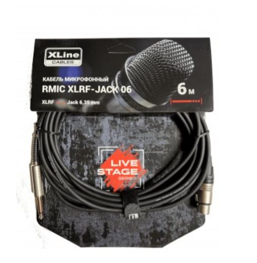 Кабель микрофонный Xline Cables RMIC XLRF-JACK 06 XLR 3 pin female - JACL 63 mono 6м 2693₽