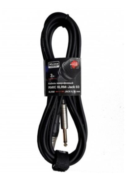 Кабель микрофонный Xline Cables RMIC XLRM-JACK 03 XLR 3 pin male - JACK 63 mono длина 3м 2279₽