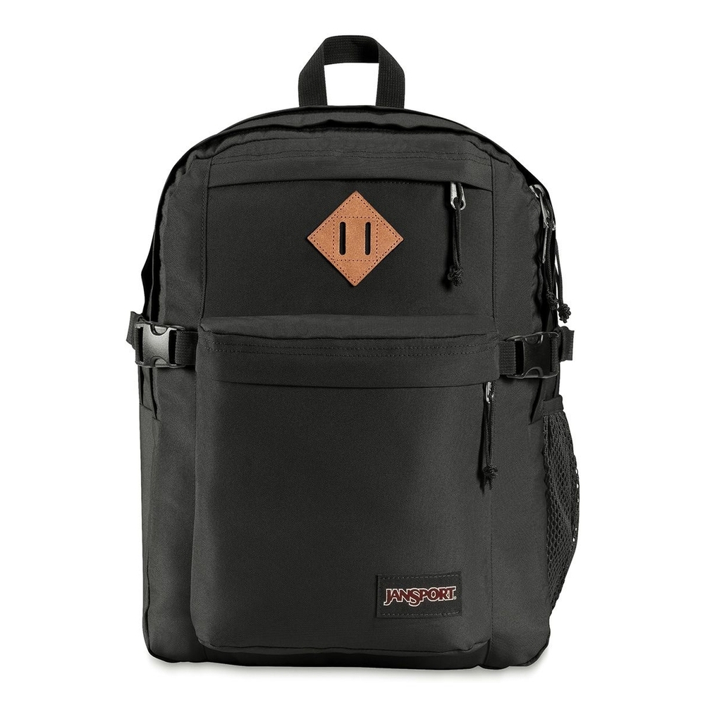 Рюкзак унисекс JanSport Main Campus 008, 43х32х17 см Камбоджа черный, размер большой