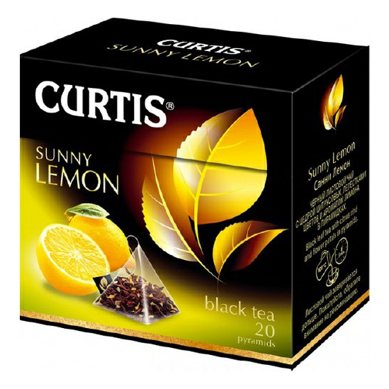 

Чай черный Curtis Sunny Lemon в пакетиках 1,7 г 20 шт