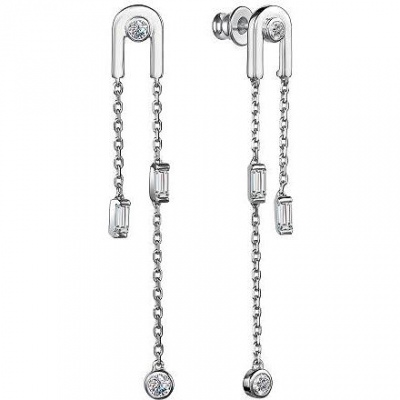 

Серьги с 8 фианитами из серебра Алкор серебро 02-2938_00КЦ-00, 02-2938_00КЦ-00