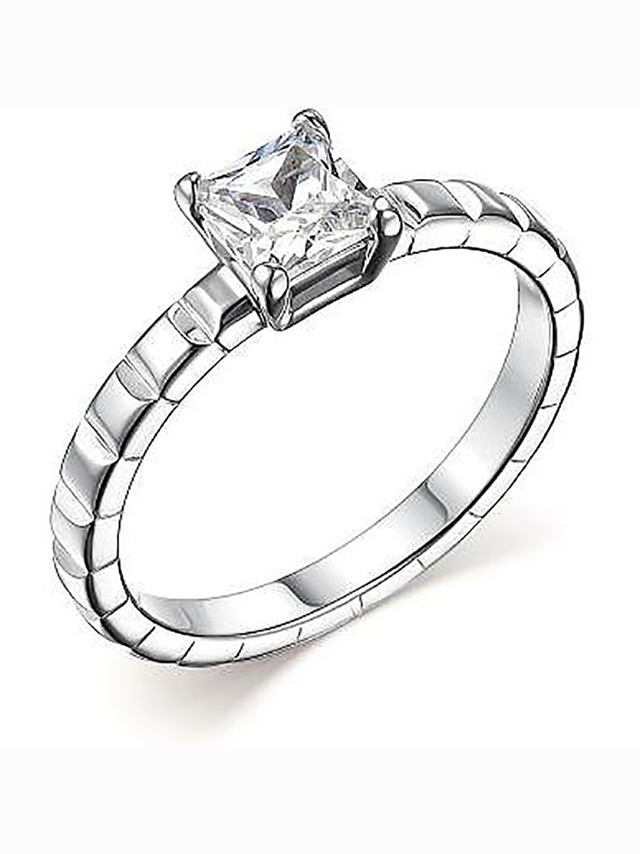 

Кольцо с 1 фианитом из серебра р. 17 Алкор серебро 01-2958_00КЦ-00, 01-2958_00КЦ-00