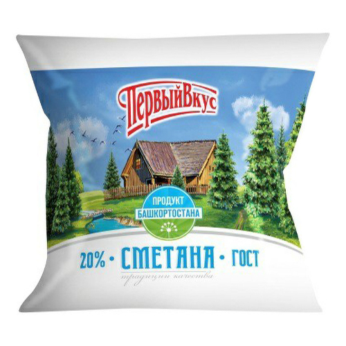 

Сметана Первый вкус 20% 200 г