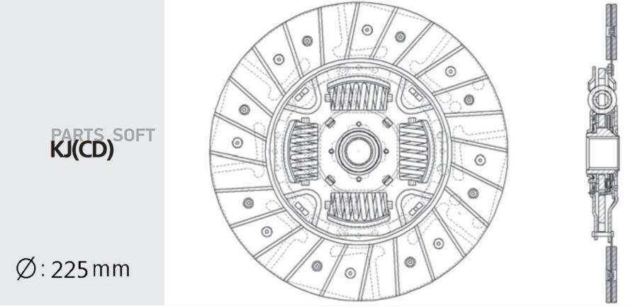 

Диск Сцепления Valeo phc арт. HD-76