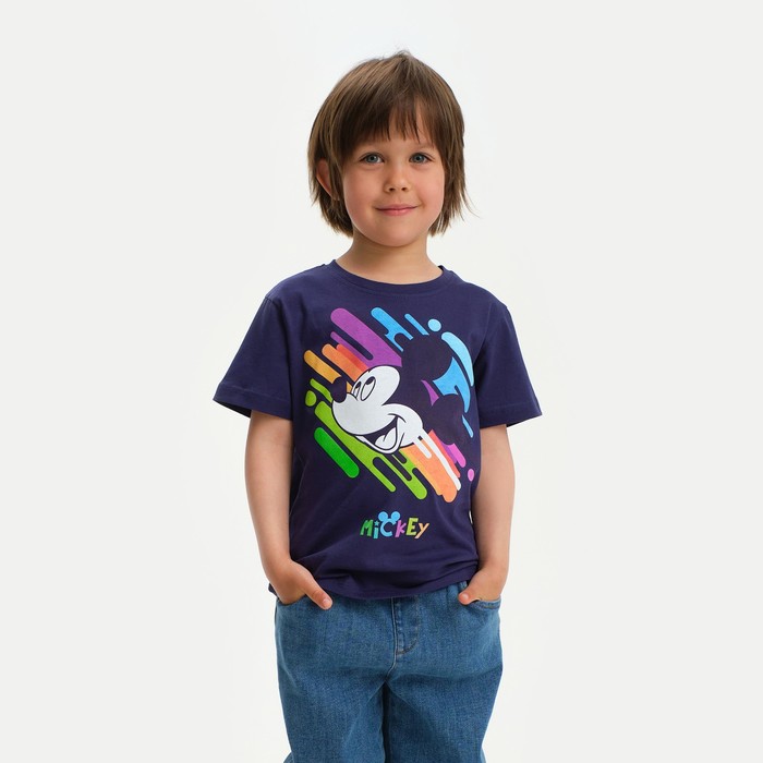 

Футболка детская, Colors, Микки Маус, 122-128, синий, Микки Маус