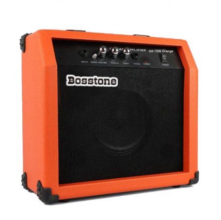 Гитарный усилитель Bosstone GA-15W Orange Мощность - 15 Ватт, Динамик 6.5