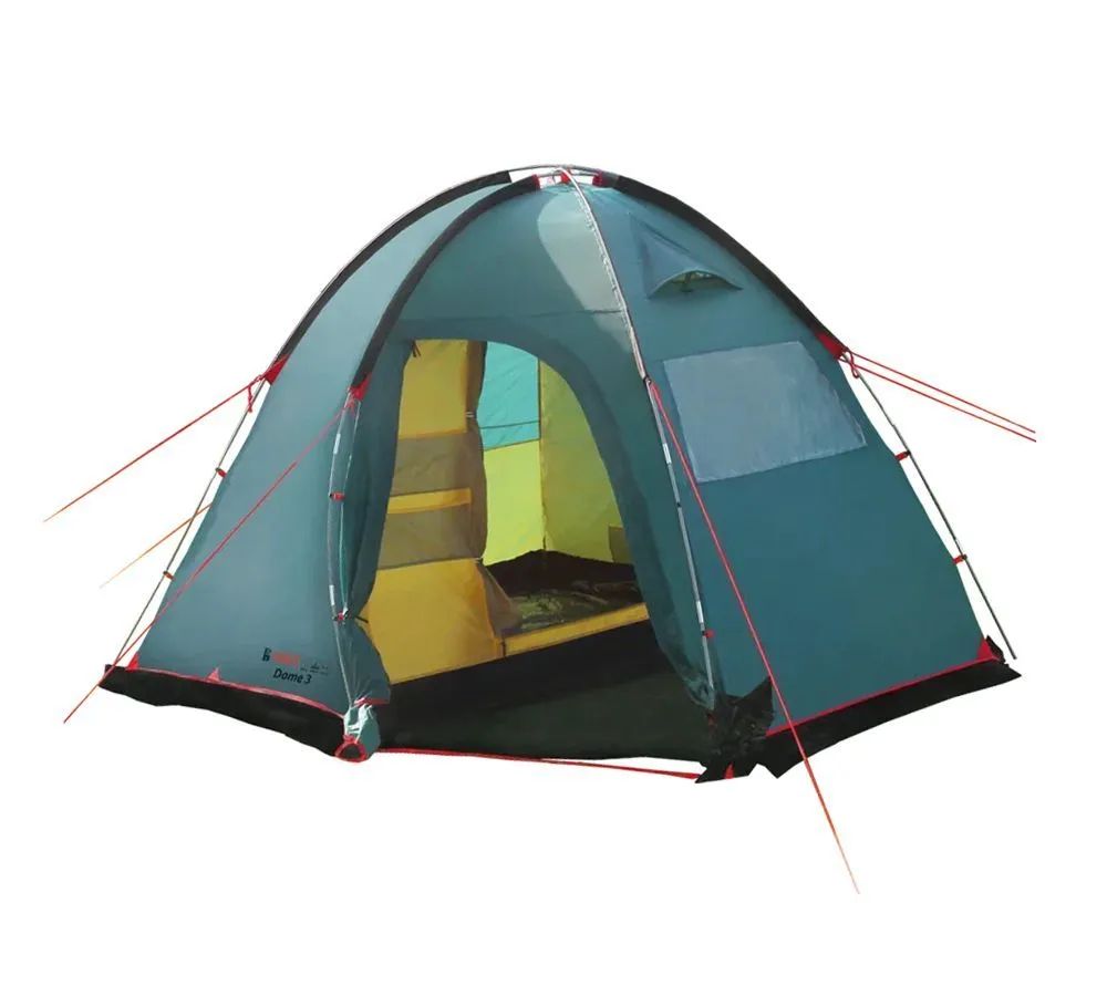 

Палатка BTrace Dome 3 зеленая, Зеленый