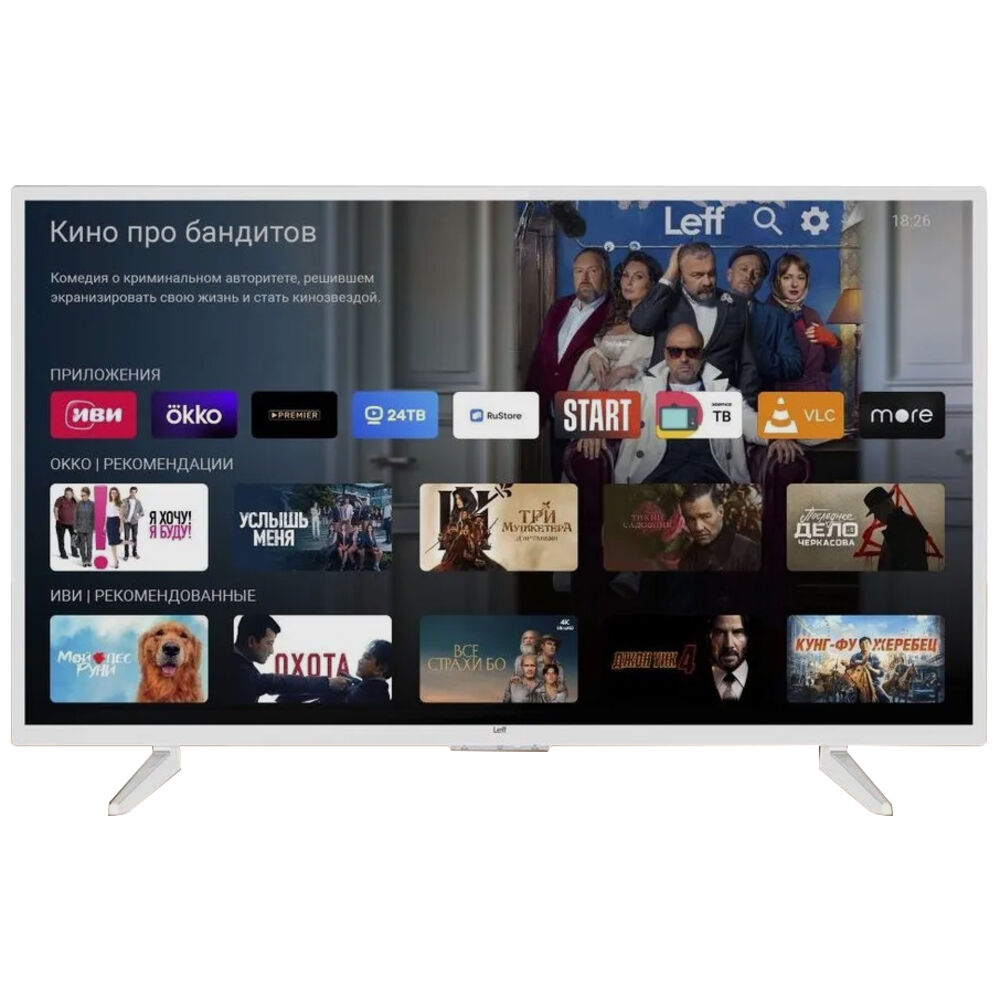 

Телевизор LEFF 43F611T, 43"(109 см), FHD, Белый, 43F611T