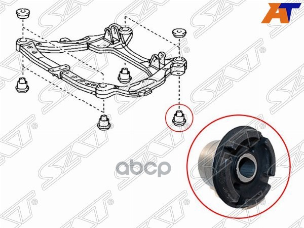 

SAT Сайлентблок подрамника LEXUS RX300/350/400 03-08/RX270/300/350 08-15/HARRIER 03-12/HIG