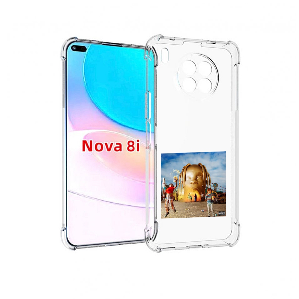 

Чехол бампер MyPads Travis Scott - Astroworld для Huawei Nova 8i, Прозрачный, Tocco