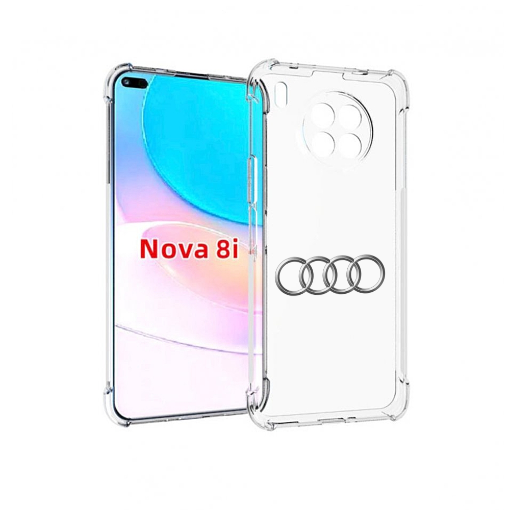 

Чехол бампер MyPads audi-ауди-7 мужской для Huawei Nova 8i, Прозрачный, Tocco