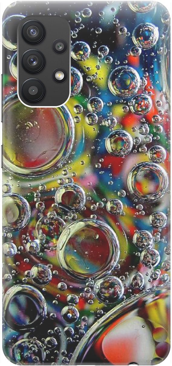 

Силиконовый чехол на Samsung Galaxy A32 с принтом "Маленькие пузырьки", Желтый;красный, 1535