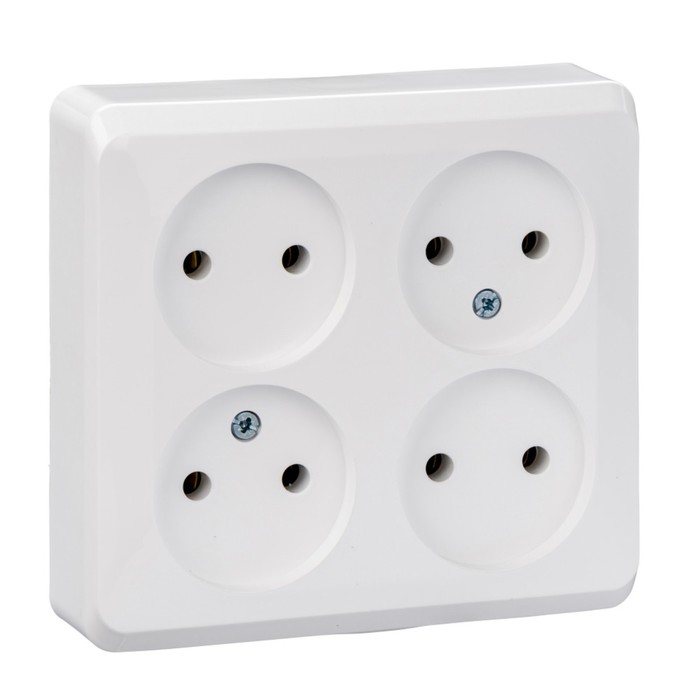 

Розетка Schneider Electric четверная SE Этюд, белая, PA16-205B, Белый