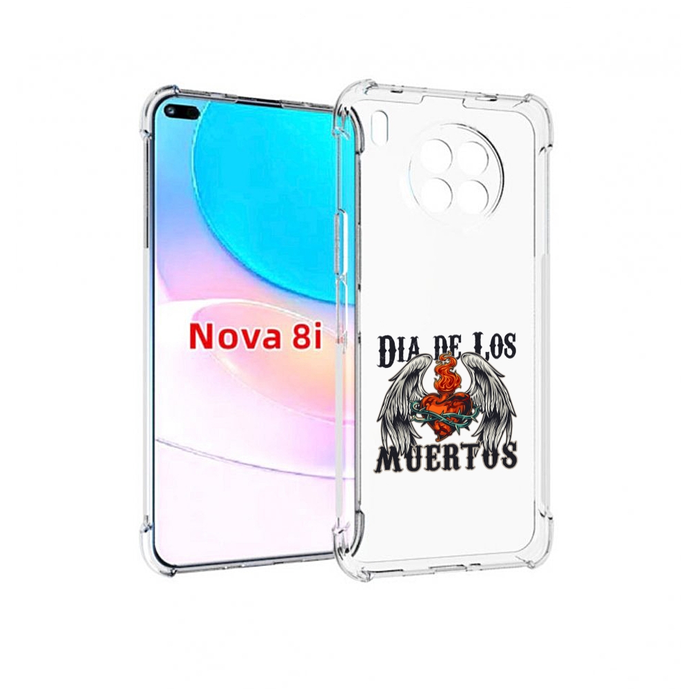 Чехол бампер MyPads burning-heart для Huawei Nova 8i