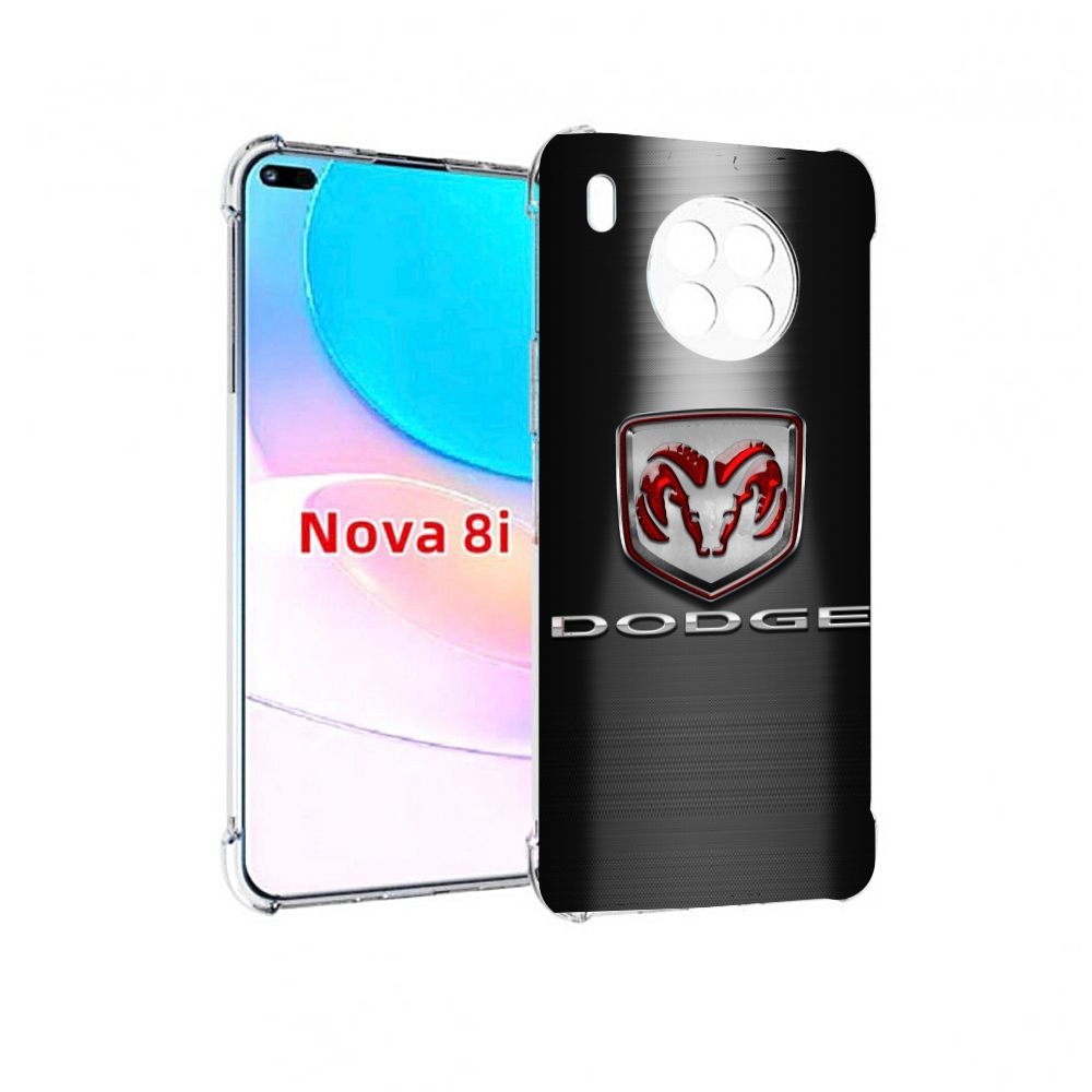 

Чехол бампер MyPads dodge додж 1 мужской для Huawei Nova 8i, Прозрачный, Tocco