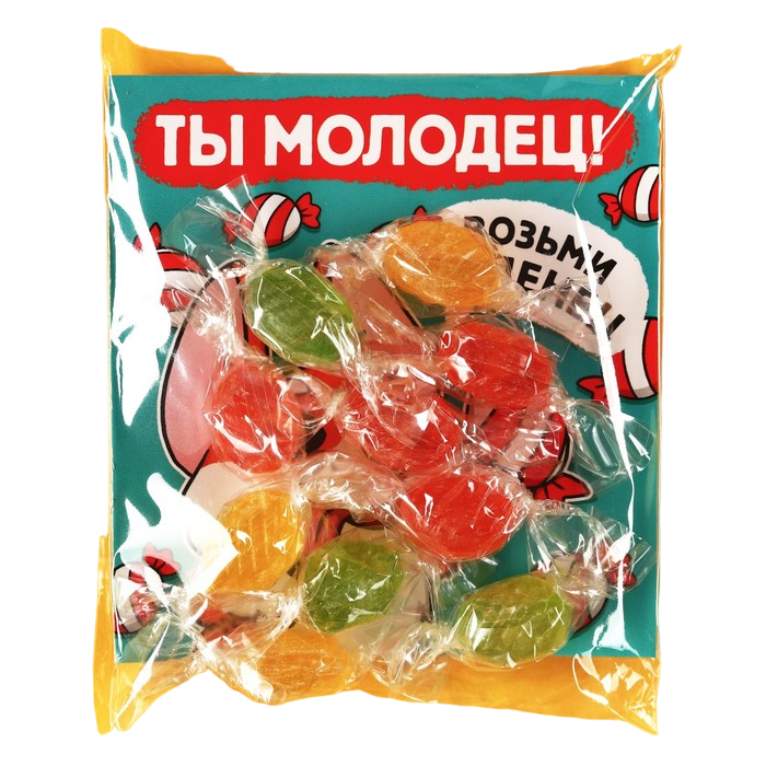 

Леденцы «Молодец» с открыткой, вкус: ассорти, 30 г.