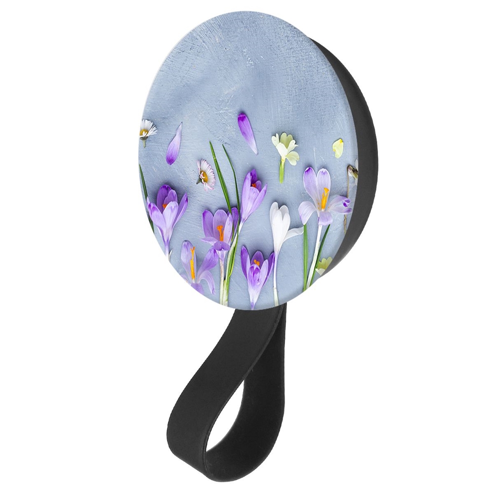 фото Кольцо-держатель с зеркалом krutoff для телефона цветочное настроение