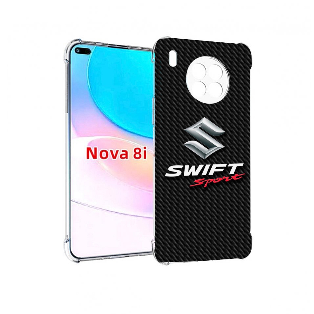 

Чехол бампер MyPads suzuki сузуки 1 мужской для Huawei Nova 8i, Прозрачный, Tocco