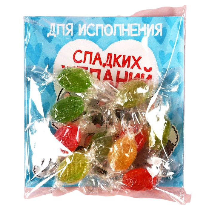 

Леденцы «Сладких желаний» с открыткой, вкус: ассорти, 30 г.