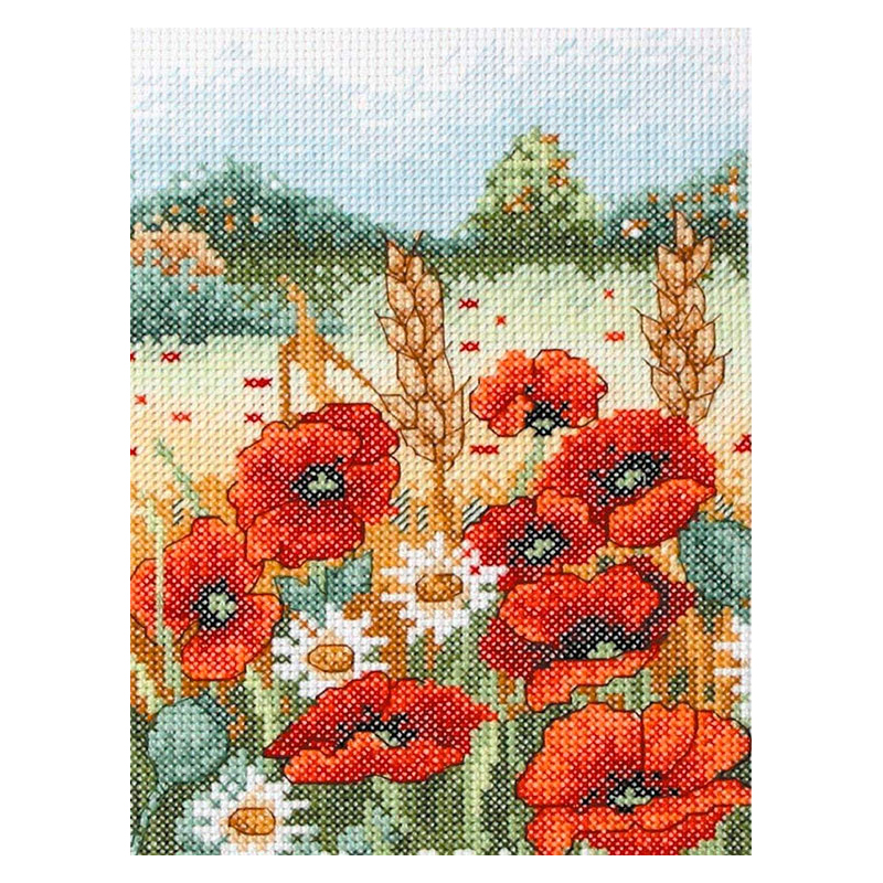 

Набор для вышивания Anchor, "Poppy Field" 23*16см, арт.AK114