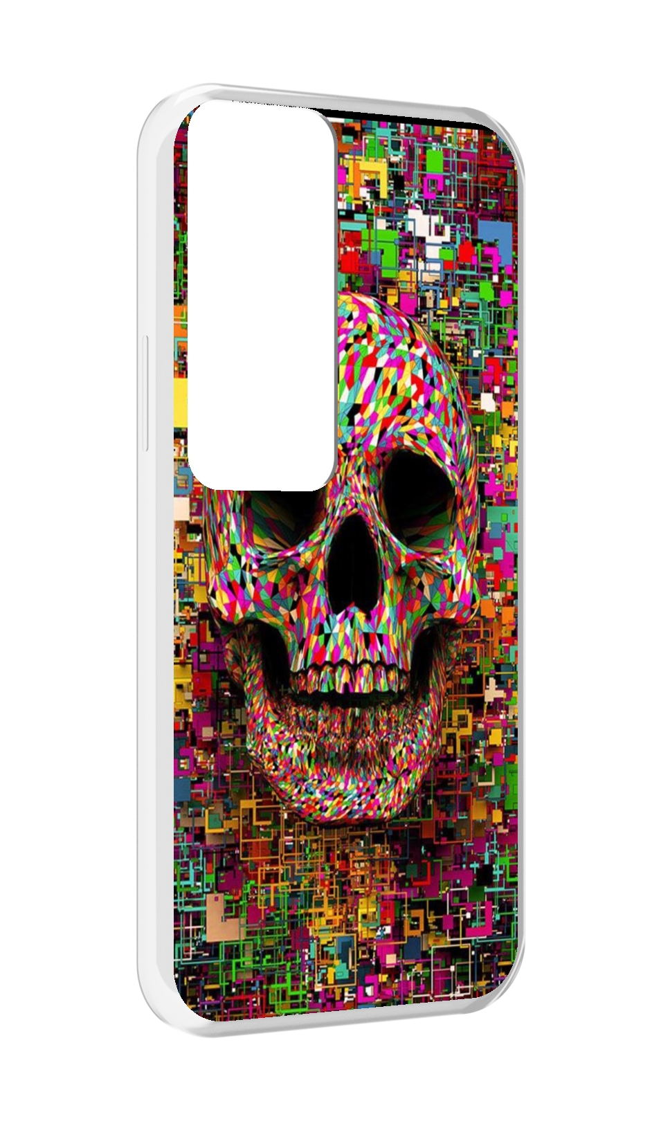 

Чехол MyPads череп красочные цвета для Tecno Pova Neo 2, Прозрачный, Tocco