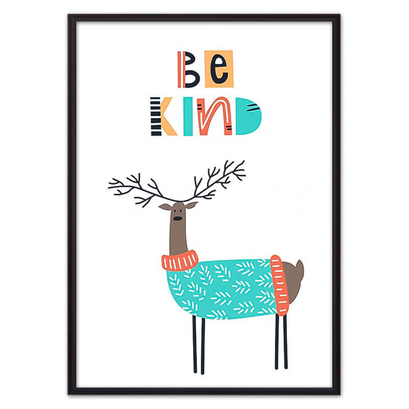 

Олень "Be kind" ВЫБОР РАЗМЕРА:30 х 40 см