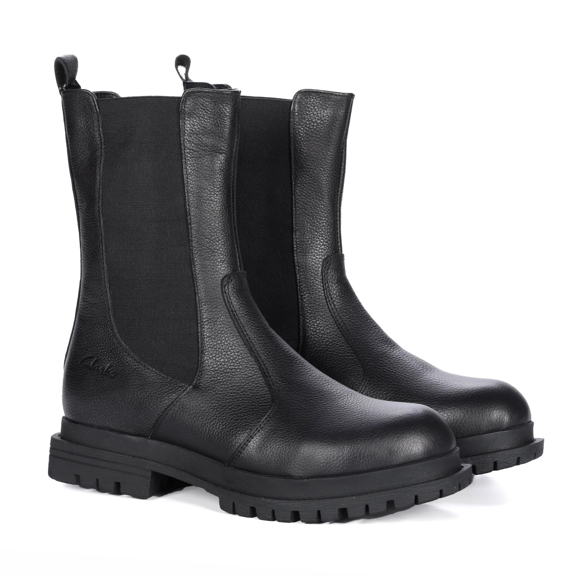 

Полусапоги женские Clarks 3720 черные 41 EU, Черный, 3720