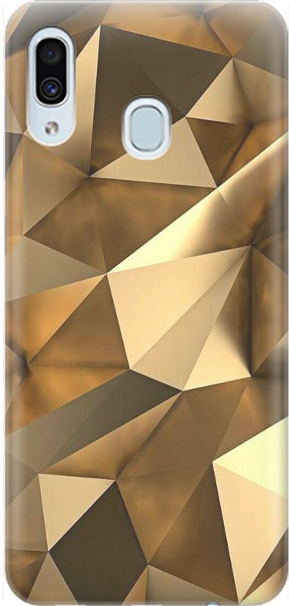 

Силиконовый чехол на Samsung Galaxy A40 с принтом "Бронзовые грани", 1536