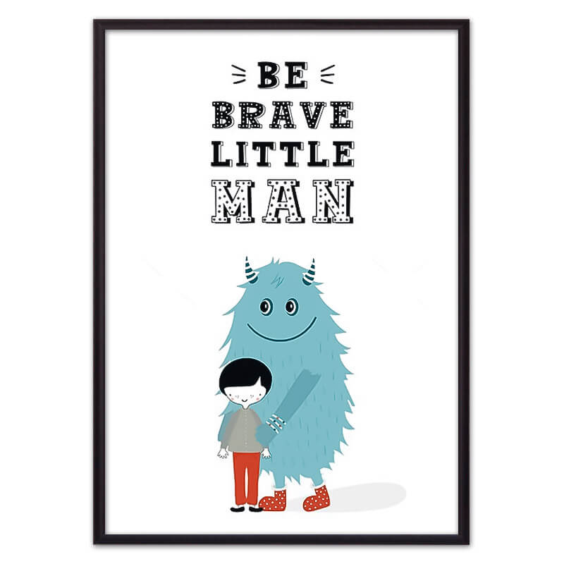 

Монстр "Be brave..." ВЫБОР РАЗМЕРА:40 х 60 см