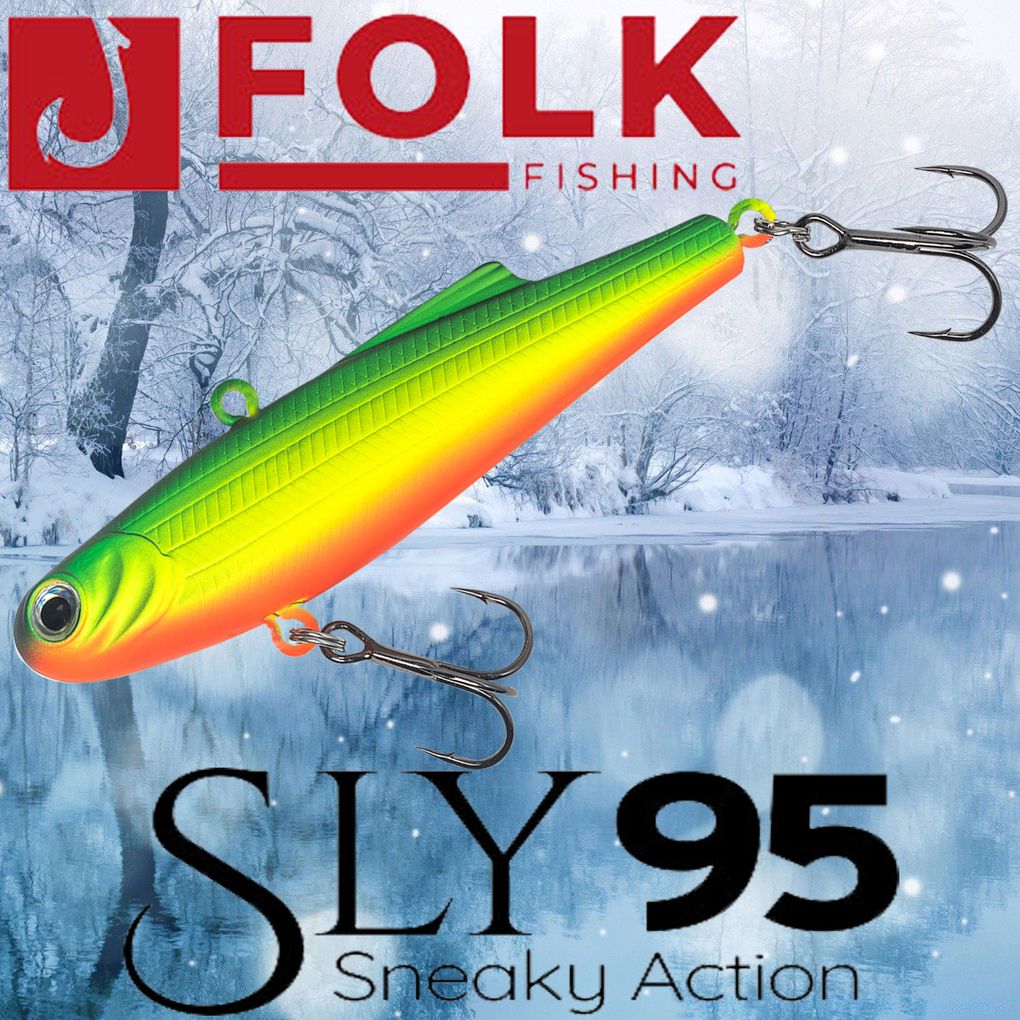 Воблер Folkfishing Vib Sly 95мм 30гр FVS-04 860₽