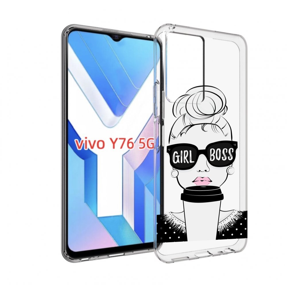 

Чехол MyPads девушка-босс женский для Vivo Y76 5G, Прозрачный, Tocco