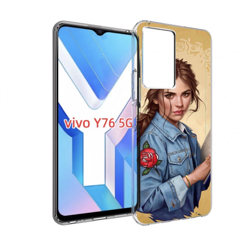 

Чехол MyPads девушка-в-бежевом-фоне для Vivo Y76 5G, Прозрачный, Tocco