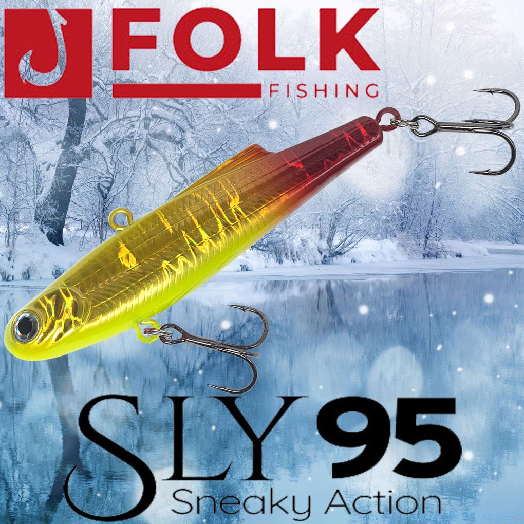 

Воблер Folkfishing (Vib) Sly 95мм 30гр #FVS-24, Желтый;красный, (Vib) Sly 95мм 30гр