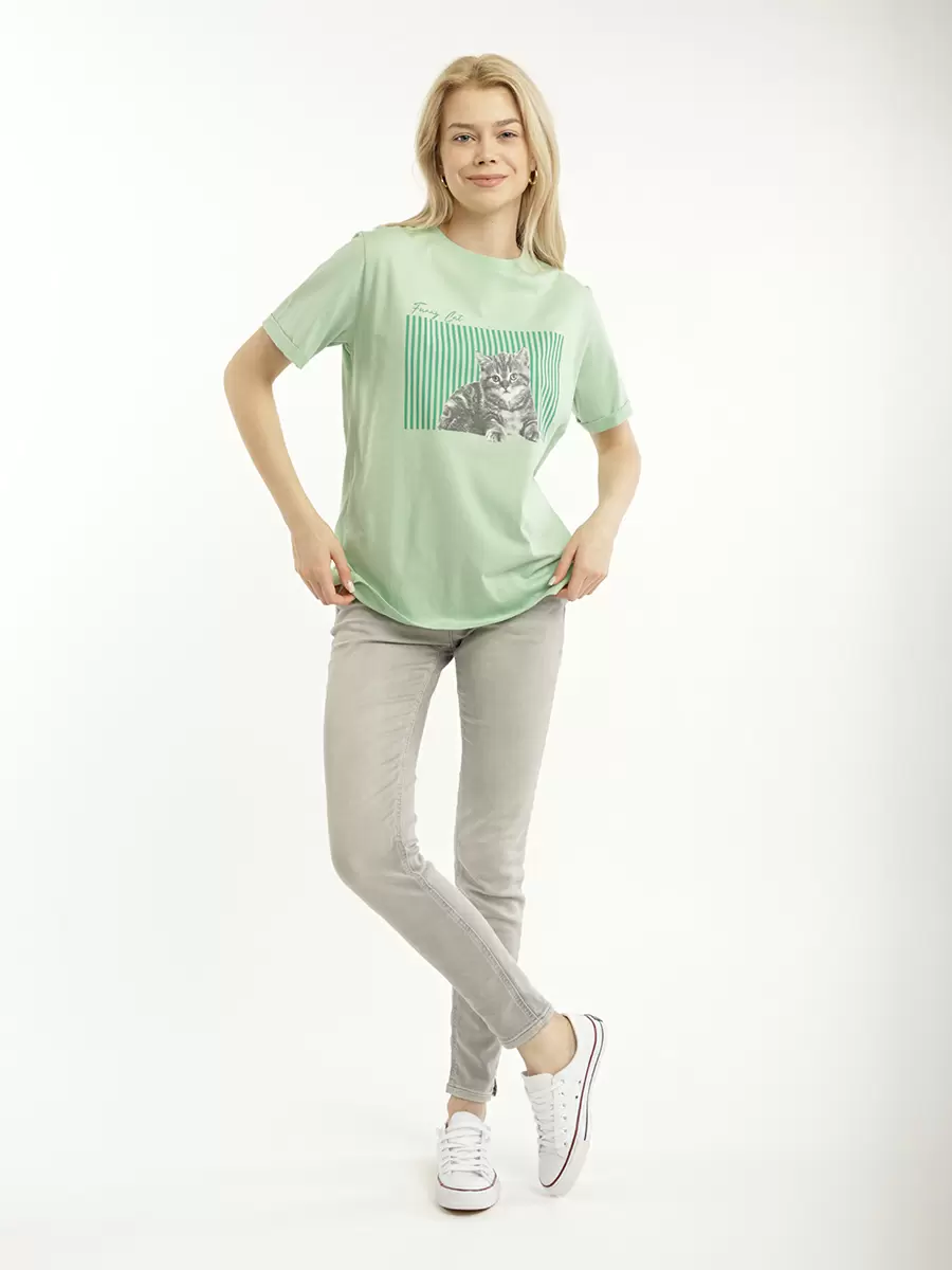 

Футболка женская JOGGY SQ74786 зеленая L, Зеленый, SQ74786