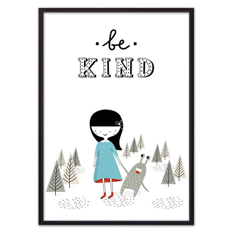 

Монстр "Be kind" ВЫБОР РАЗМЕРА:40 х 60 см