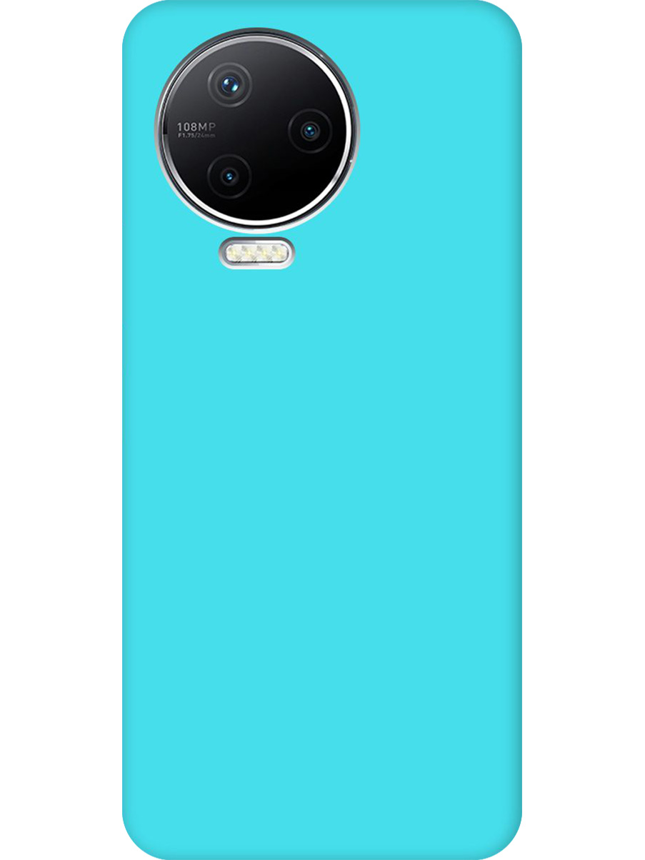 

Силиконовый чехол на Infinix Note 12 Pro матовый мятный, Голубой, 762092721