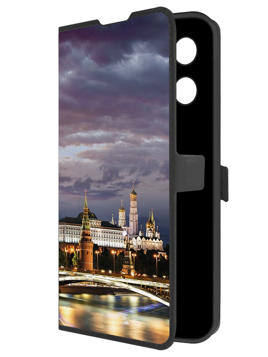 

Чехол-книжка Krutoff Eco Book для Tecno Camon 30S Pro Россия, Московский Кремль (черный)