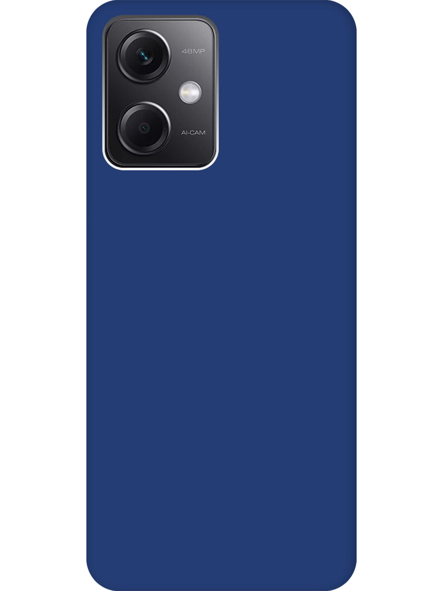 

Силиконовый чехол на Xiaomi Redmi Note 12 матовый синий, 762098313